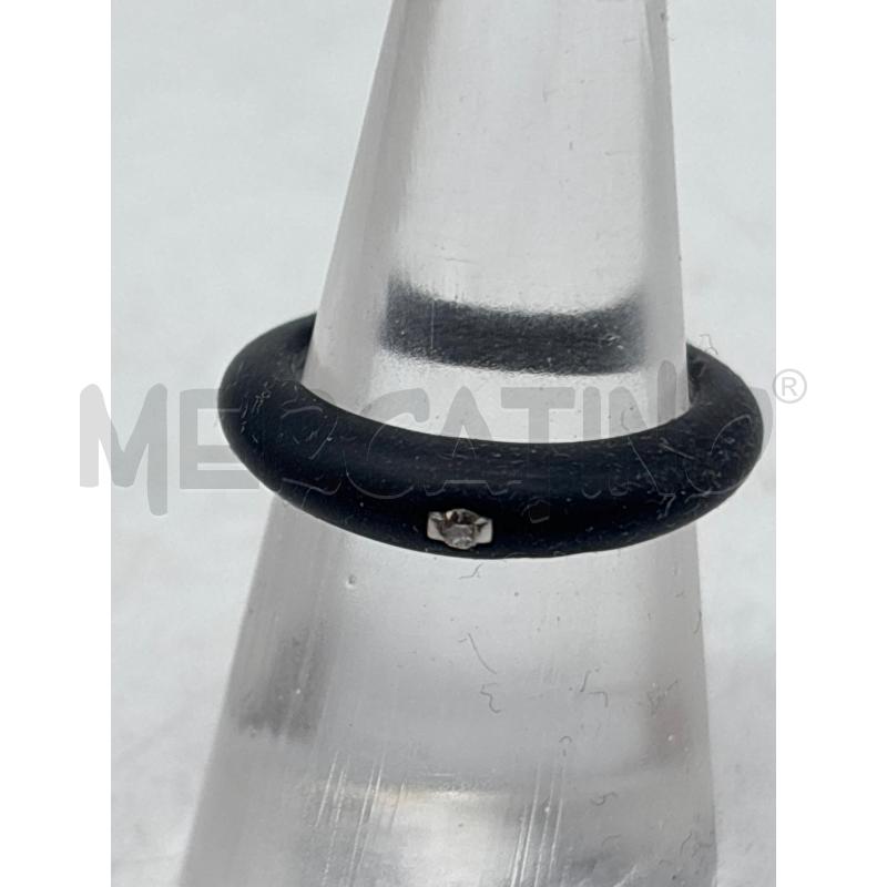 ANELLO DONNA DUEPUNTI NERO CON DIAMANTE  | Mercatino dell'Usato Torino c.so traiano 1