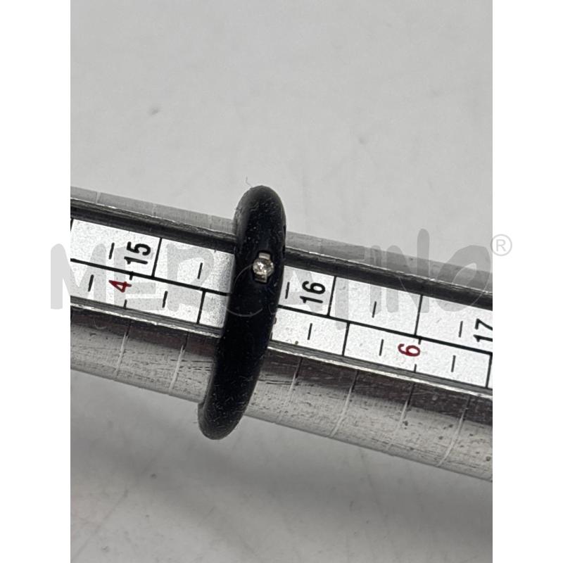 ANELLO DONNA DUEPUNTI NERO CON DIAMANTE  | Mercatino dell'Usato Torino c.so traiano 4