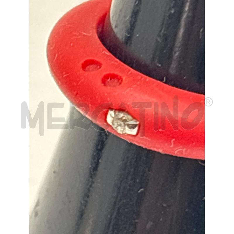 ANELLO DONNA DUEPUNTI ROSSO CON DIAMANTE  | Mercatino dell'Usato Torino c.so traiano 2