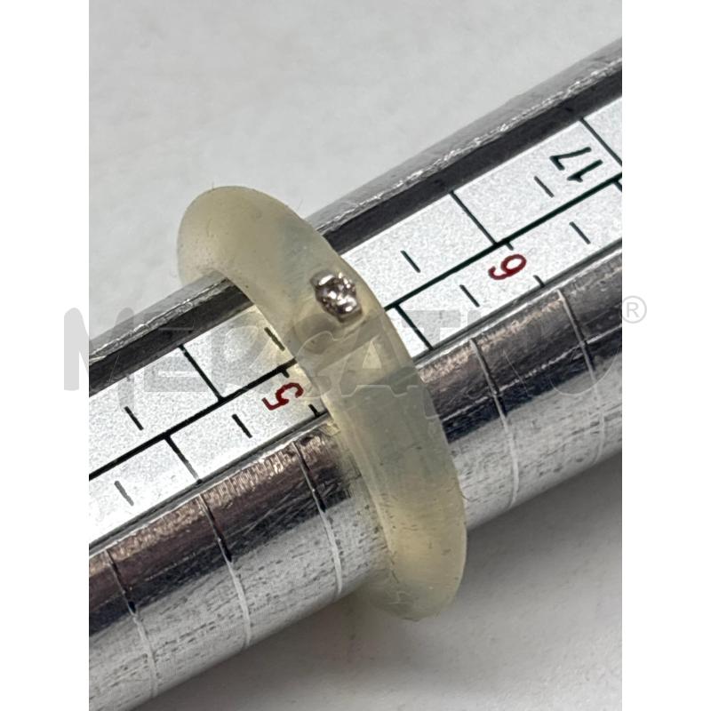 ANELLO DONNA DUEPUNTI TRASPARENTE CON DIAMANTE  | Mercatino dell'Usato Torino c.so traiano 5