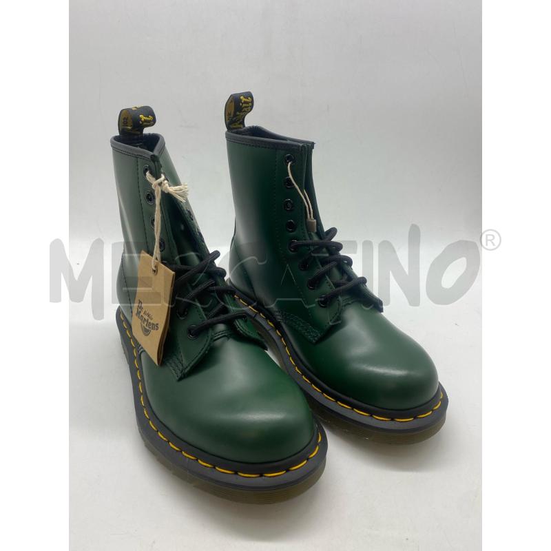 ANFIBI DR.MARTENS 1460 SMOOTH VERDE PELLE | Mercatino dell'Usato Torino c.so traiano 1