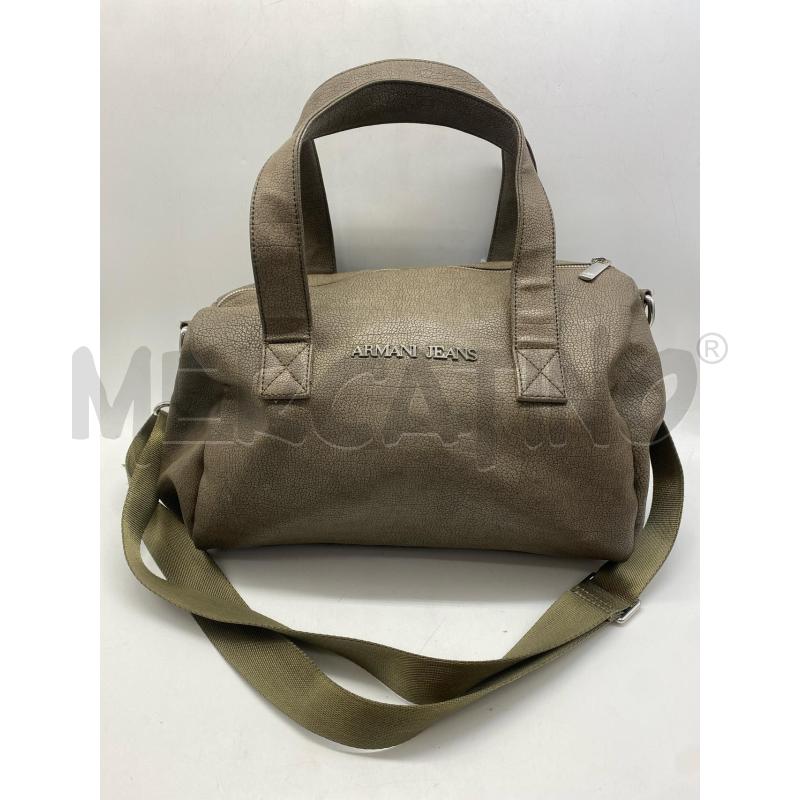 BORSA DONNA ARMANI JEANS PELLE VERDE SCURO | Mercatino dell'Usato Torino c.so traiano 1
