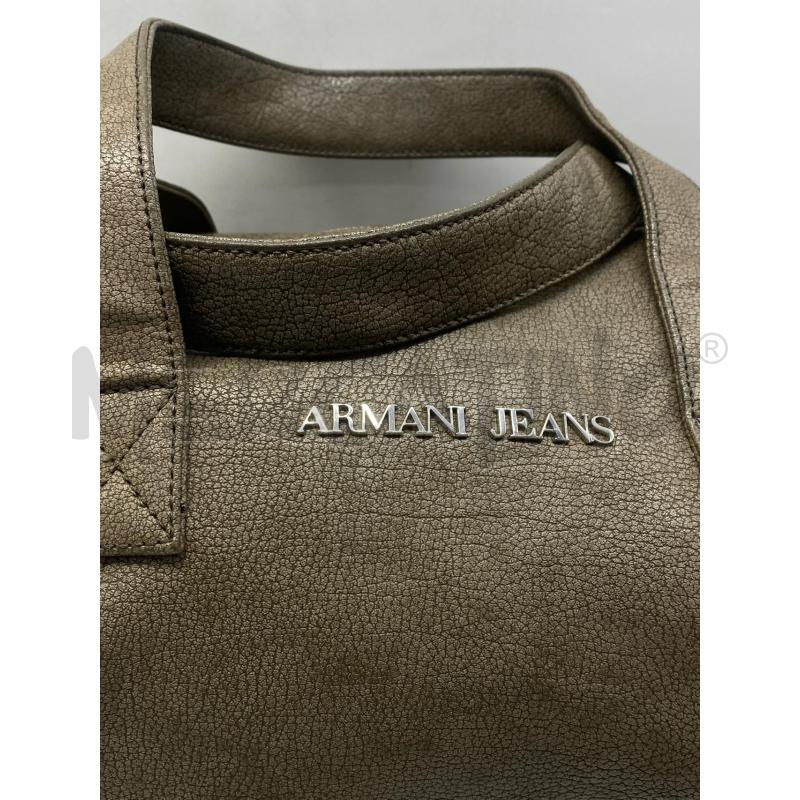 BORSA DONNA ARMANI JEANS PELLE VERDE SCURO | Mercatino dell'Usato Torino c.so traiano 5