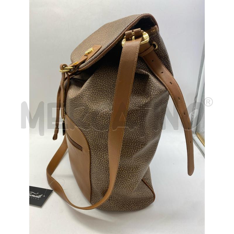 BORSA DONNA BORBONESE STAMPA TAPIRO MARRONE | Mercatino dell'Usato Torino c.so traiano 2