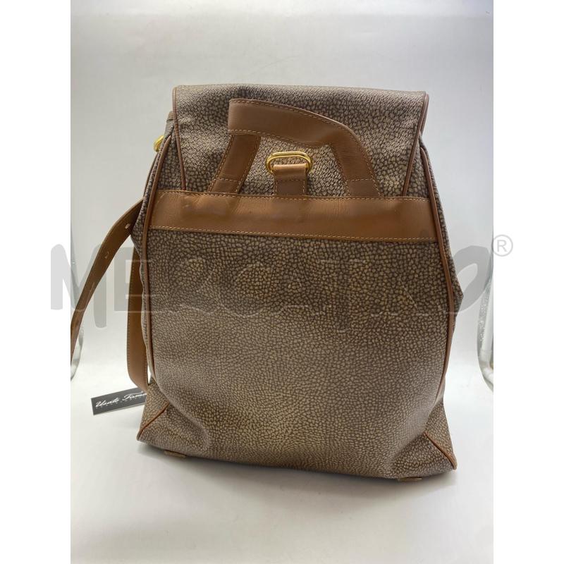 BORSA DONNA BORBONESE STAMPA TAPIRO MARRONE | Mercatino dell'Usato Torino c.so traiano 4