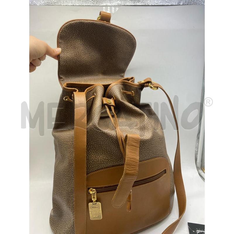 BORSA DONNA BORBONESE STAMPA TAPIRO MARRONE | Mercatino dell'Usato Torino c.so traiano 5