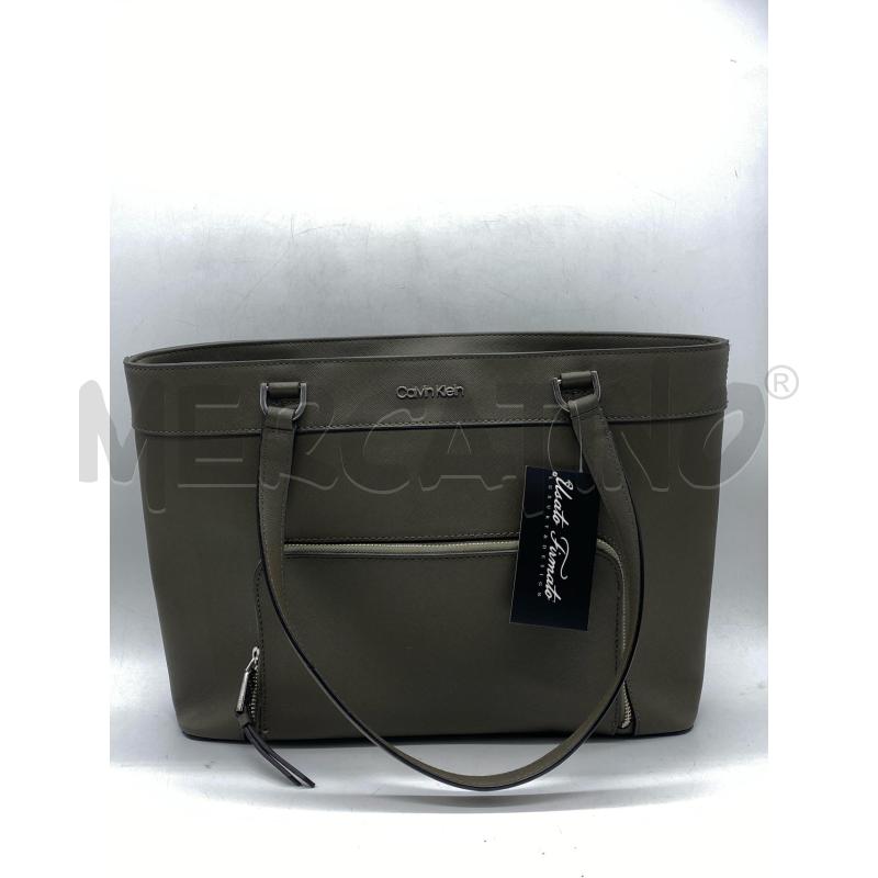 BORSA DONNA CALVIN KLEIN GRIGIA | Mercatino dell'Usato Torino c.so traiano 1