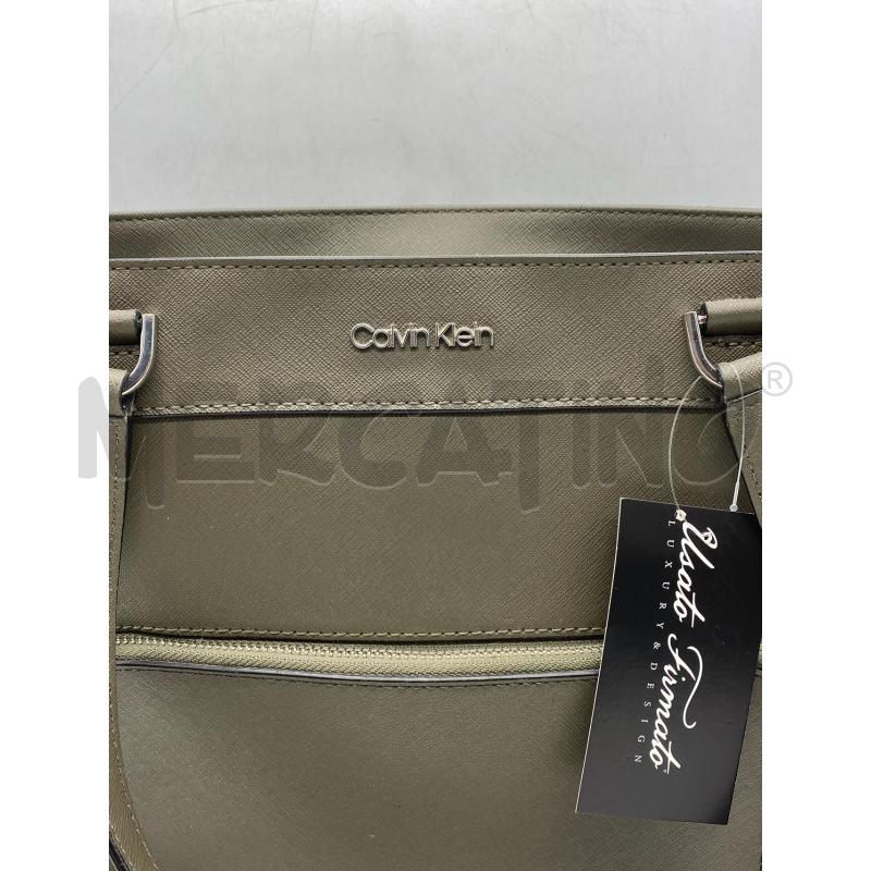 BORSA DONNA CALVIN KLEIN GRIGIA | Mercatino dell'Usato Torino c.so traiano 2