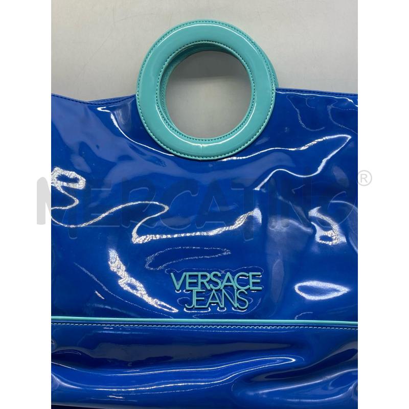 BORSA DONNA DA MARE VERSACE JEANS BLU | Mercatino dell'Usato Torino c.so traiano 2