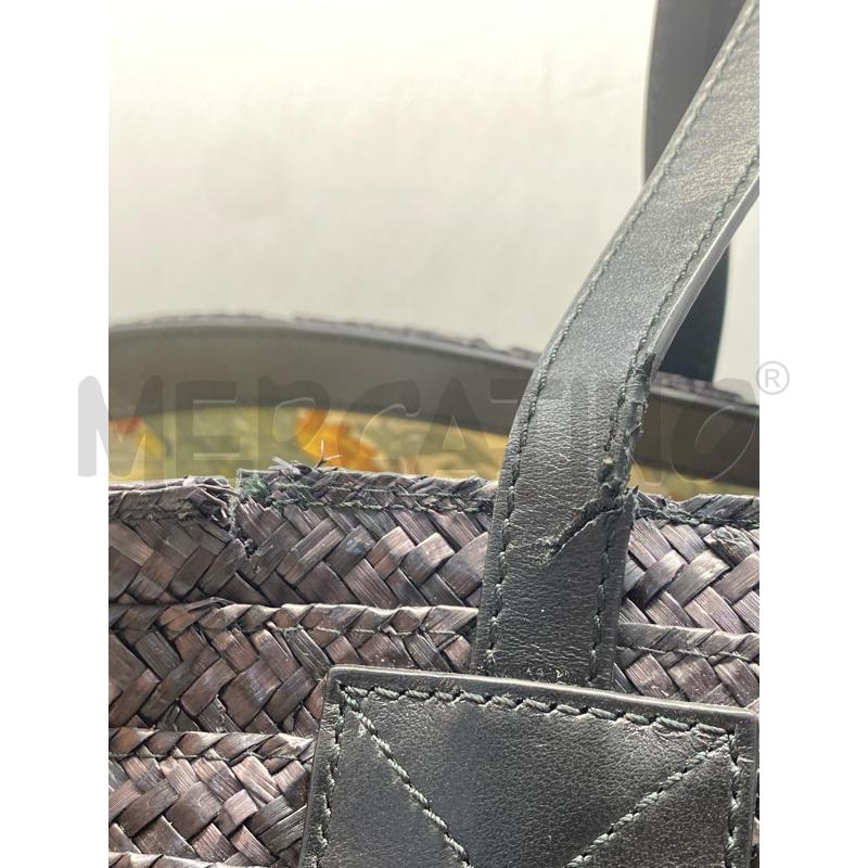 BORSA DONNA ETRO RAFIA NERO CANGIANTE SCURO | Mercatino dell'Usato Torino c.so traiano 3