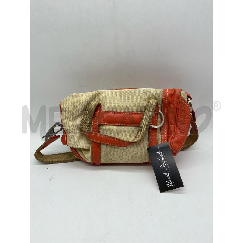 BORSA DONNA FAY TELA E PELLE ARANCIONE | Mercatino dell'Usato Torino c.so traiano 1