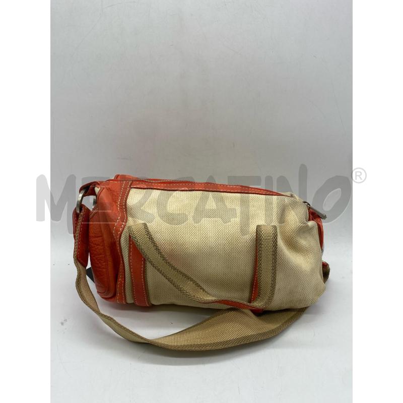 BORSA DONNA FAY TELA E PELLE ARANCIONE | Mercatino dell'Usato Torino c.so traiano 3