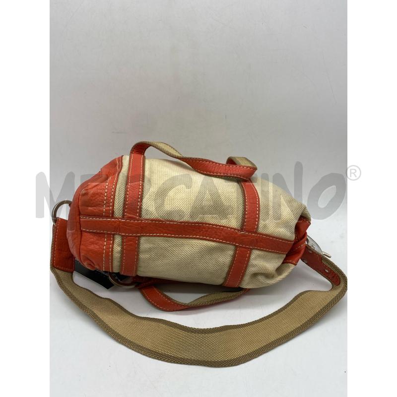 BORSA DONNA FAY TELA E PELLE ARANCIONE | Mercatino dell'Usato Torino c.so traiano 4