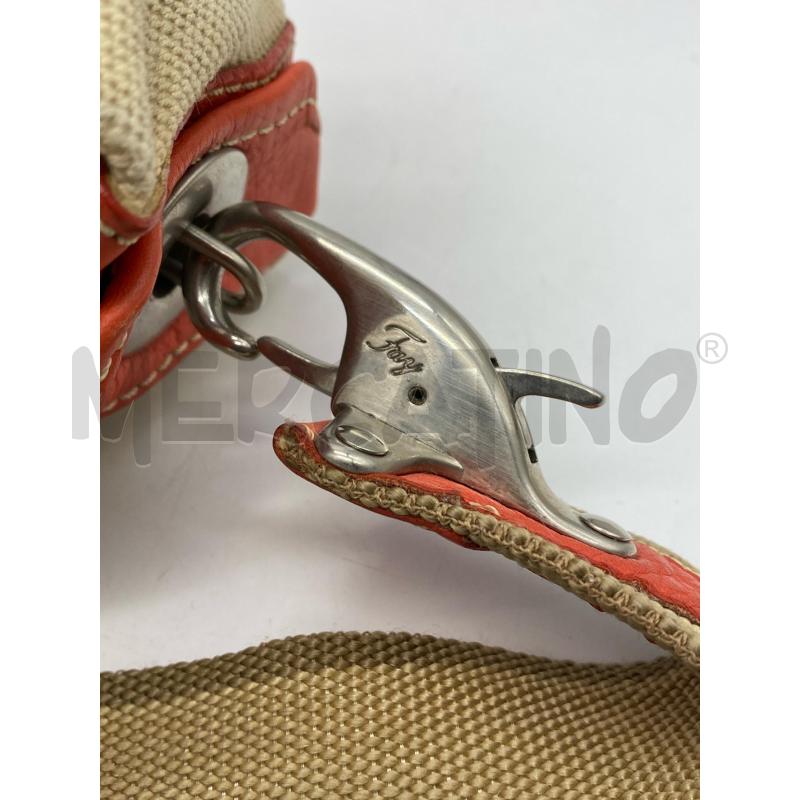 BORSA DONNA FAY TELA E PELLE ARANCIONE | Mercatino dell'Usato Torino c.so traiano 5