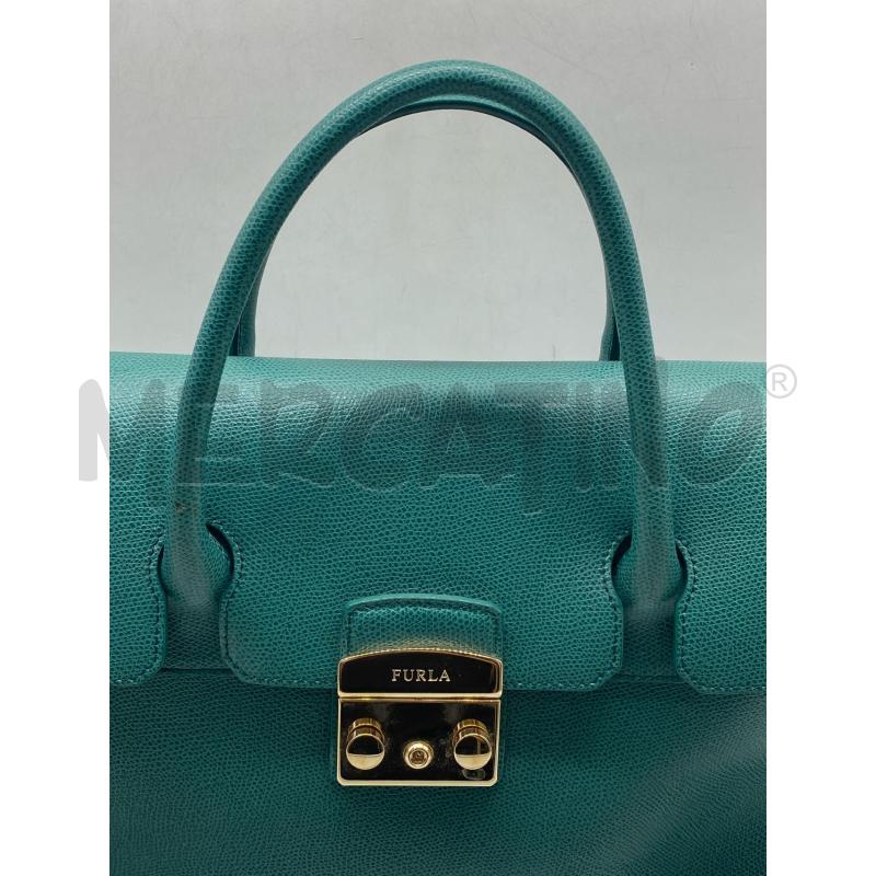 BORSA DONNA FURLA VERDE ACQUA | Mercatino dell'Usato Torino c.so traiano 2