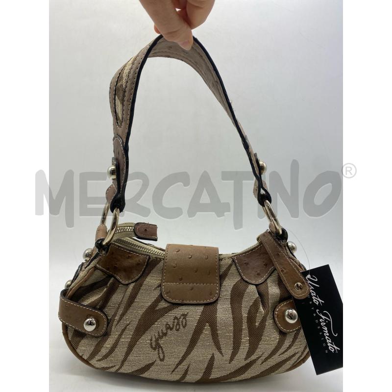 BORSA DONNA GUESS LEOPARDATA INSERTI PELLE | Mercatino dell'Usato Torino c.so traiano 3
