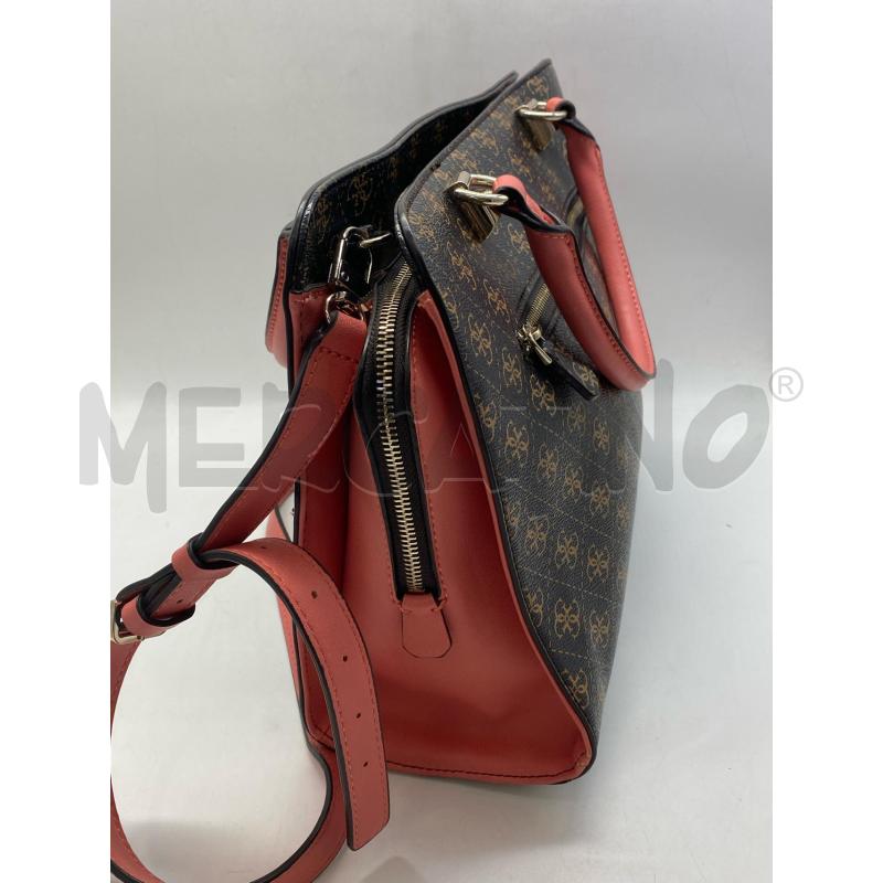 BORSA DONNA GUESS MARR ROSA  | Mercatino dell'Usato Torino c.so traiano 4