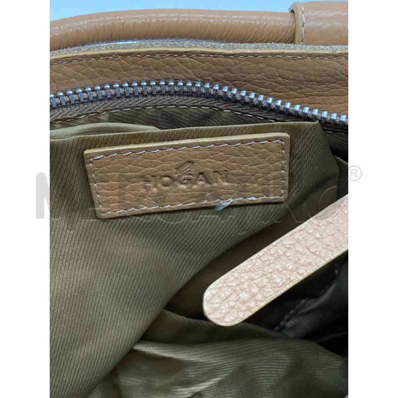 BORSA DONNA HOGAN CAMOSCIO BEIGE | Mercatino dell'Usato Torino c.so traiano 3