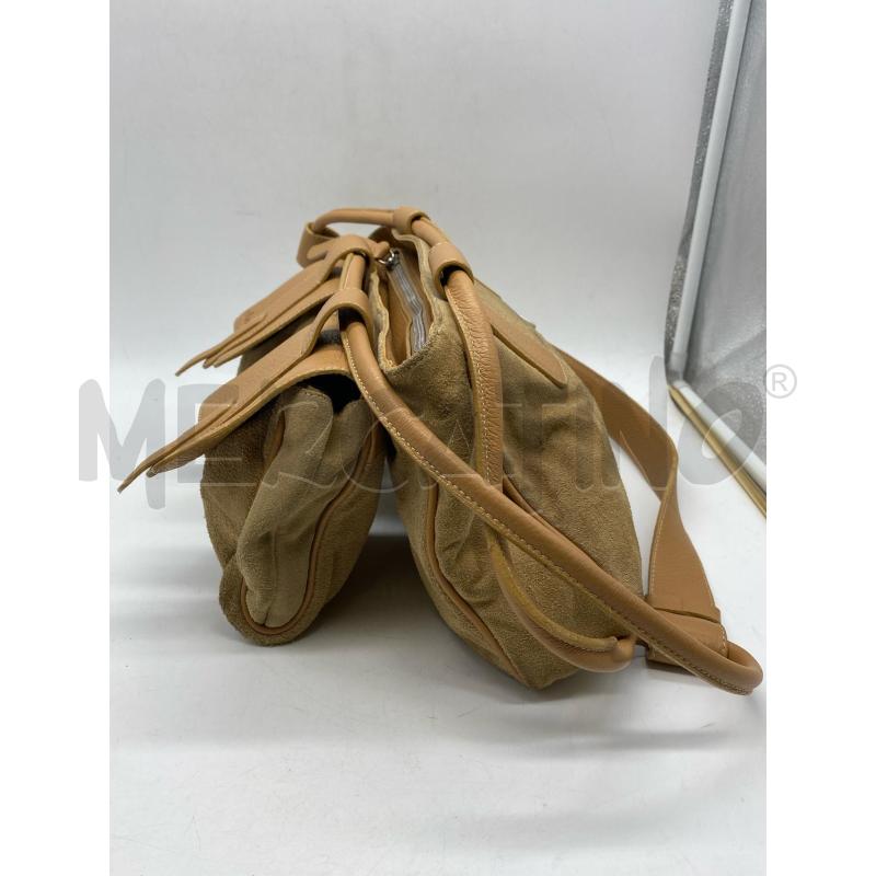 BORSA DONNA HOGAN CAMOSCIO BEIGE | Mercatino dell'Usato Torino c.so traiano 4