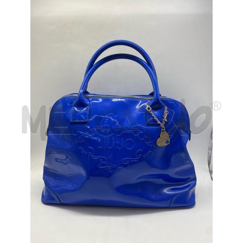 BORSA DONNA LIU JO BLU VERNICE  | Mercatino dell'Usato Torino c.so traiano 1