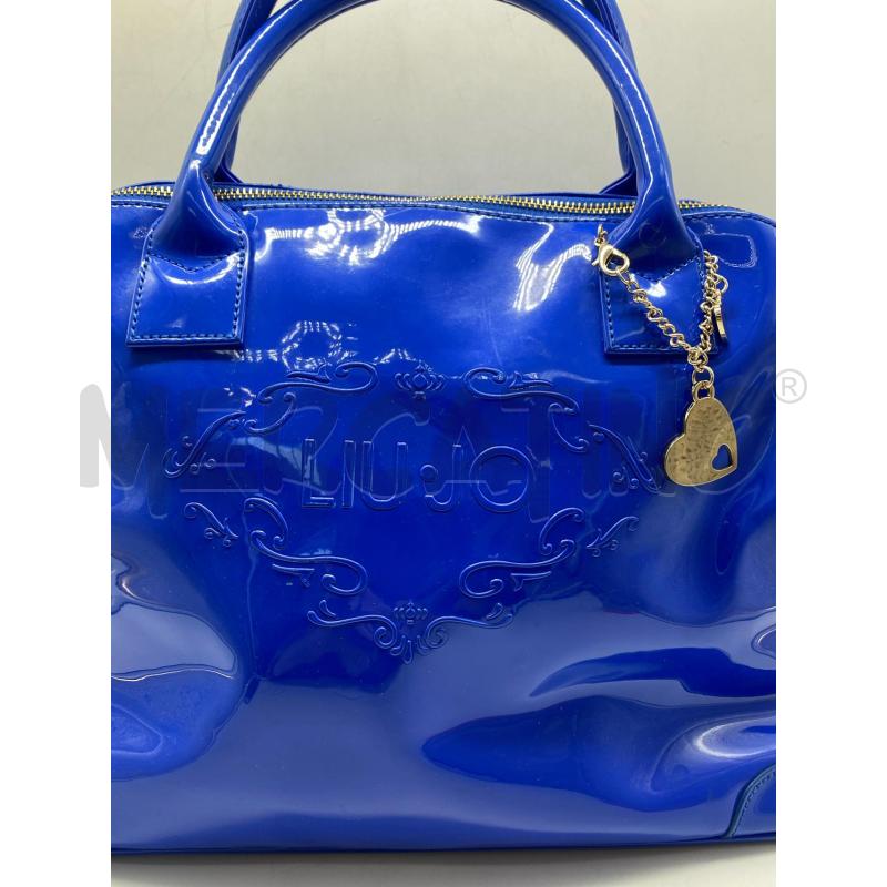 BORSA DONNA LIU JO BLU VERNICE  | Mercatino dell'Usato Torino c.so traiano 2