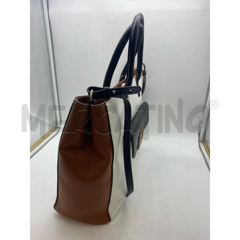 BORSA DONNA MOSCHINO  BIANC MARR NER  | Mercatino dell'Usato Torino c.so traiano 3