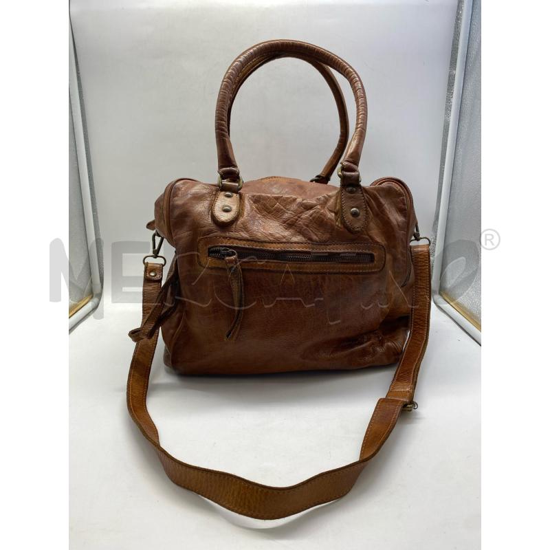 BORSA DONNA PELLE MARRONE BAYSIDE  | Mercatino dell'Usato Torino c.so traiano 1