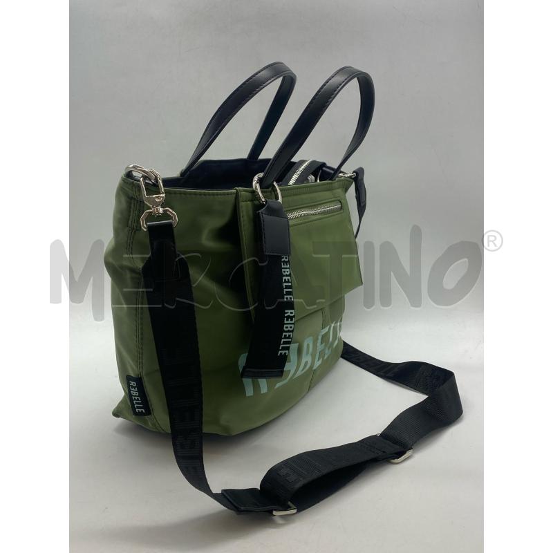 BORSA DONNA REBELLE VERDE NER | Mercatino dell'Usato Torino c.so traiano 3