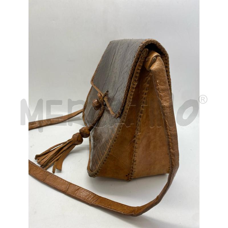 BORSA DONNA SERPENTE MARRONE SCURO | Mercatino dell'Usato Torino c.so traiano 3