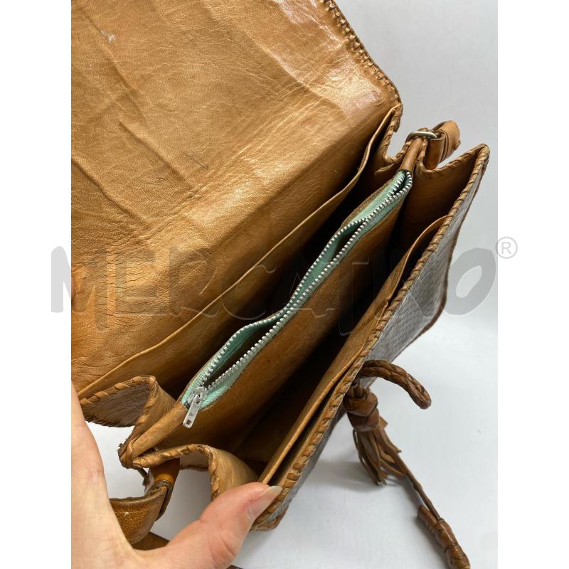 BORSA DONNA SERPENTE MARRONE SCURO | Mercatino dell'Usato Torino c.so traiano 5
