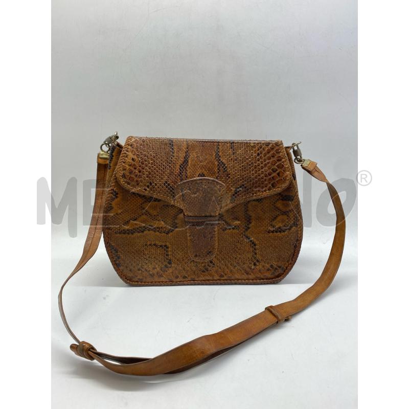 BORSA DONNA TRACOLLA SERPENTE MARRONE | Mercatino dell'Usato Torino c.so traiano 1