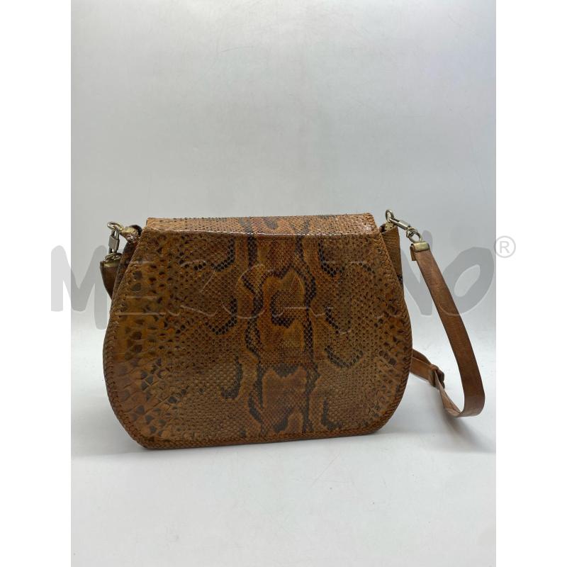 BORSA DONNA TRACOLLA SERPENTE MARRONE | Mercatino dell'Usato Torino c.so traiano 3