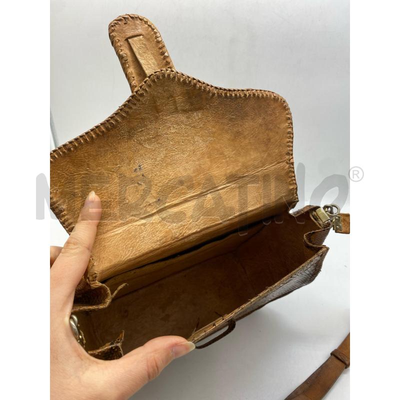 BORSA DONNA TRACOLLA SERPENTE MARRONE | Mercatino dell'Usato Torino c.so traiano 4