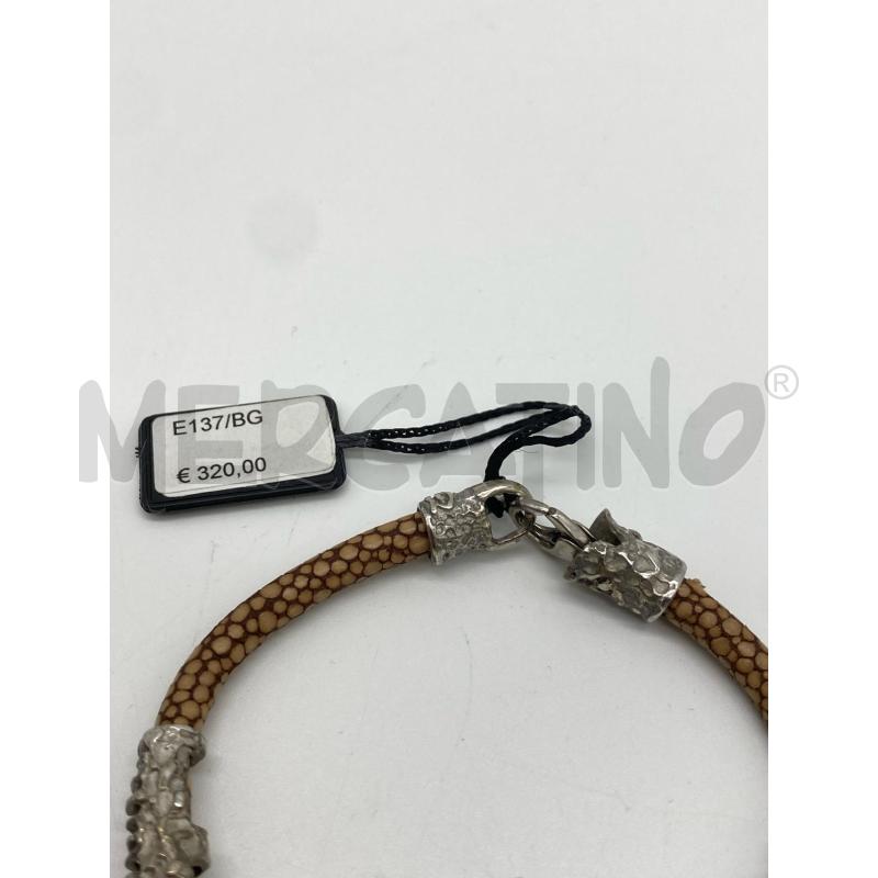 BRACCIALE QUAGLIA PELLE AG UNISEX | Mercatino dell'Usato Torino c.so traiano 2