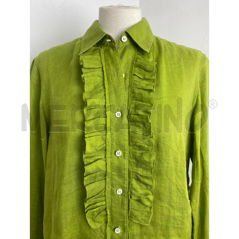 CAMICIA DONNA ASPESI LINO VERDE MELA | Mercatino dell'Usato Torino c.so traiano 2