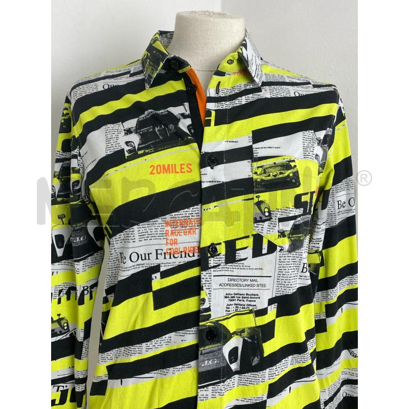 CAMICIA DONNA JOHN GALLIANO VERDE NEON | Mercatino dell'Usato Torino c.so traiano 2