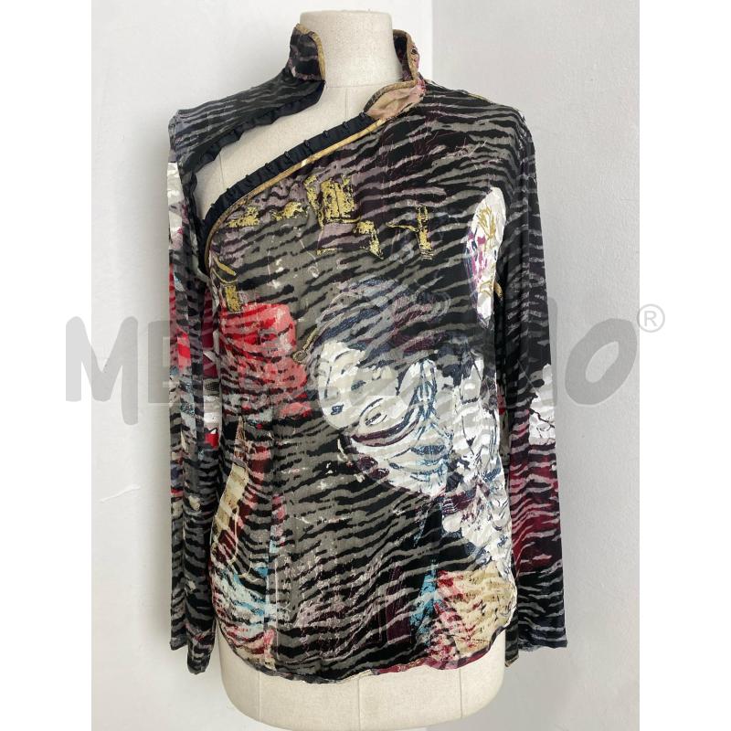 CAMICIA DONNA JUST CAVALLI MISTO SETA NERA | Mercatino dell'Usato Torino c.so traiano 1