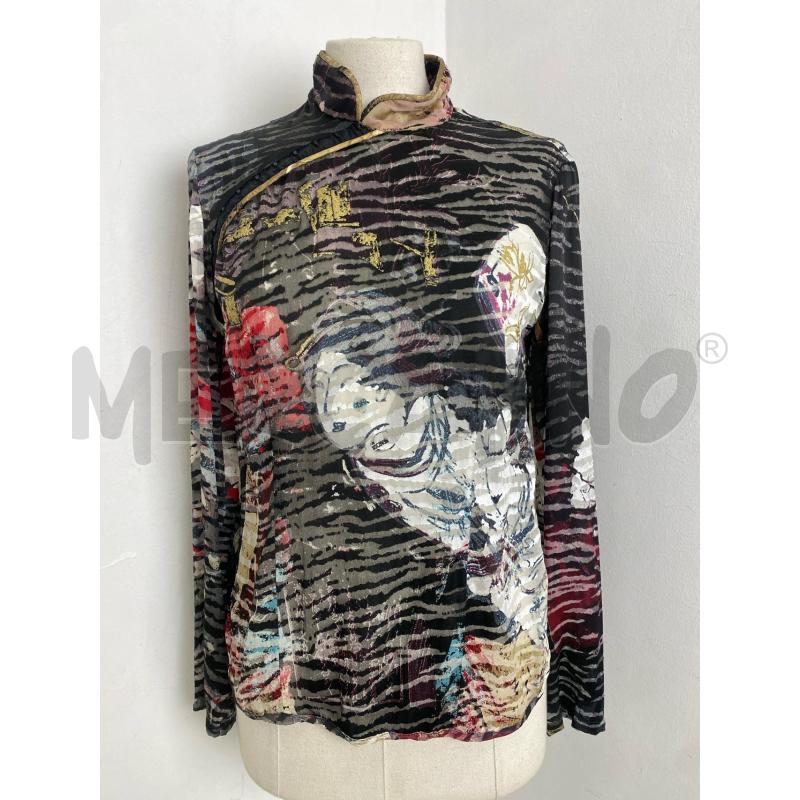 CAMICIA DONNA JUST CAVALLI MISTO SETA NERA | Mercatino dell'Usato Torino c.so traiano 2