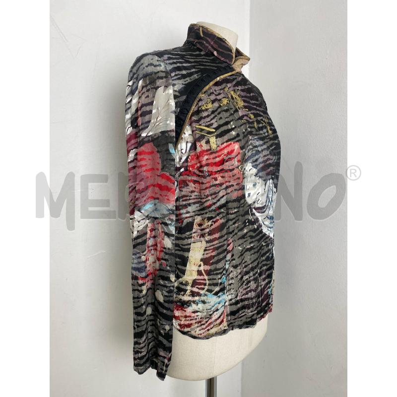 CAMICIA DONNA JUST CAVALLI MISTO SETA NERA | Mercatino dell'Usato Torino c.so traiano 4