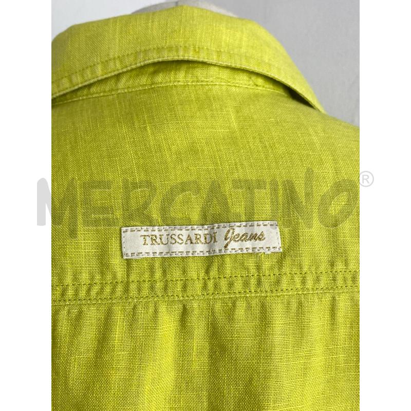 CAMICIA DONNA TRUSSARDI JEANS  LINO VERDE  | Mercatino dell'Usato Torino c.so traiano 4