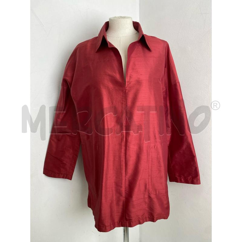 CAMICIA DONNA WEEKEND MAX MARA SETA ROSSA | Mercatino dell'Usato Torino c.so traiano 1