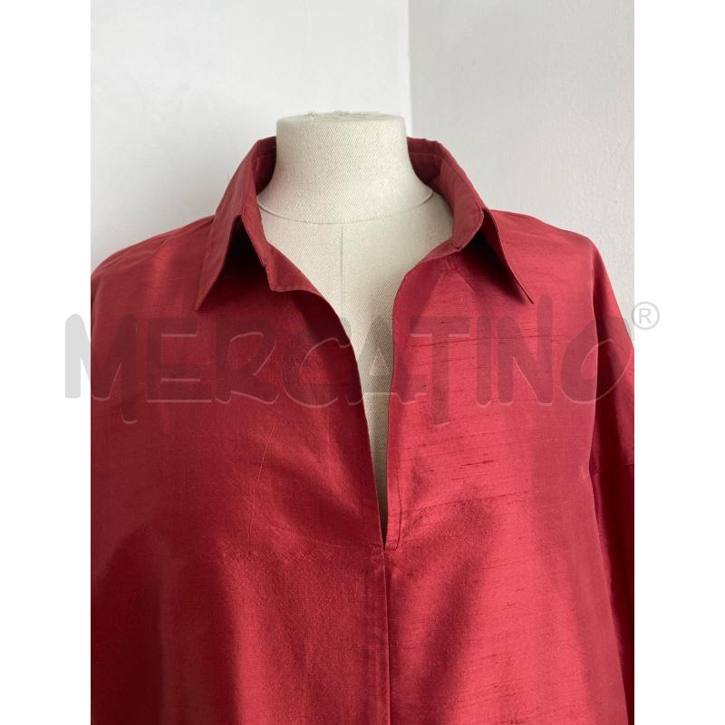 CAMICIA DONNA WEEKEND MAX MARA SETA ROSSA | Mercatino dell'Usato Torino c.so traiano 2