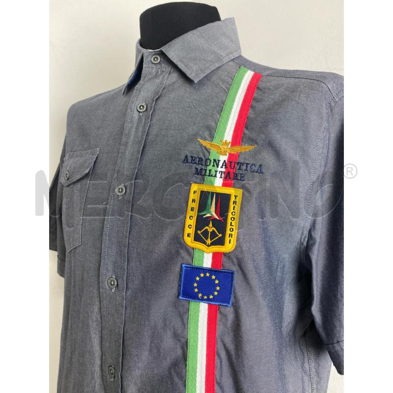 CAMICIA UOMO AREONATICA MILITARE GRIGIO | Mercatino dell'Usato Torino c.so traiano 3