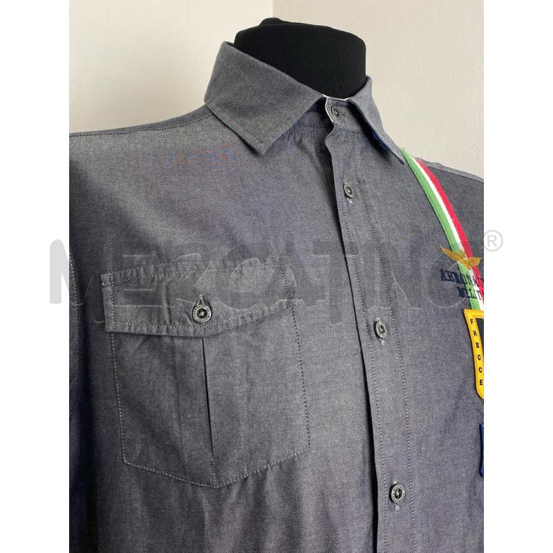 CAMICIA UOMO AREONATICA MILITARE GRIGIO | Mercatino dell'Usato Torino c.so traiano 4
