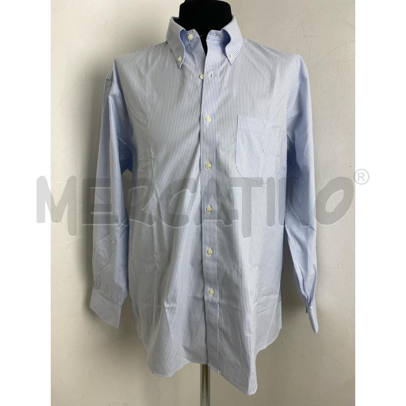 CAMICIA UOMO BROOKS BROTHERS BIANCA RIGHE AZZURRE  | Mercatino dell'Usato Torino c.so traiano 1