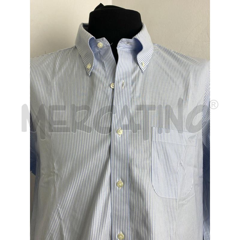 CAMICIA UOMO BROOKS BROTHERS BIANCA RIGHE AZZURRE  | Mercatino dell'Usato Torino c.so traiano 2