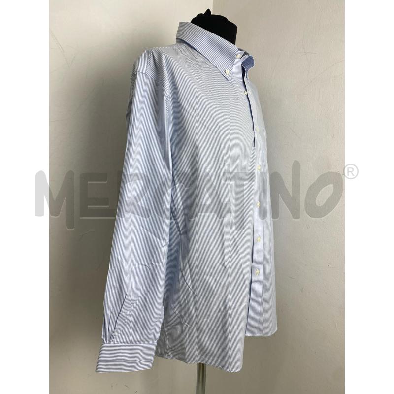 CAMICIA UOMO BROOKS BROTHERS BIANCA RIGHE AZZURRE  | Mercatino dell'Usato Torino c.so traiano 4