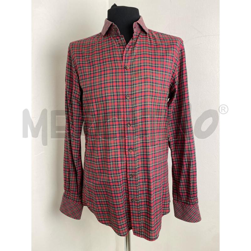 CAMICIA UOMO D&G TARTAN ROSSO | Mercatino dell'Usato Torino c.so traiano 1
