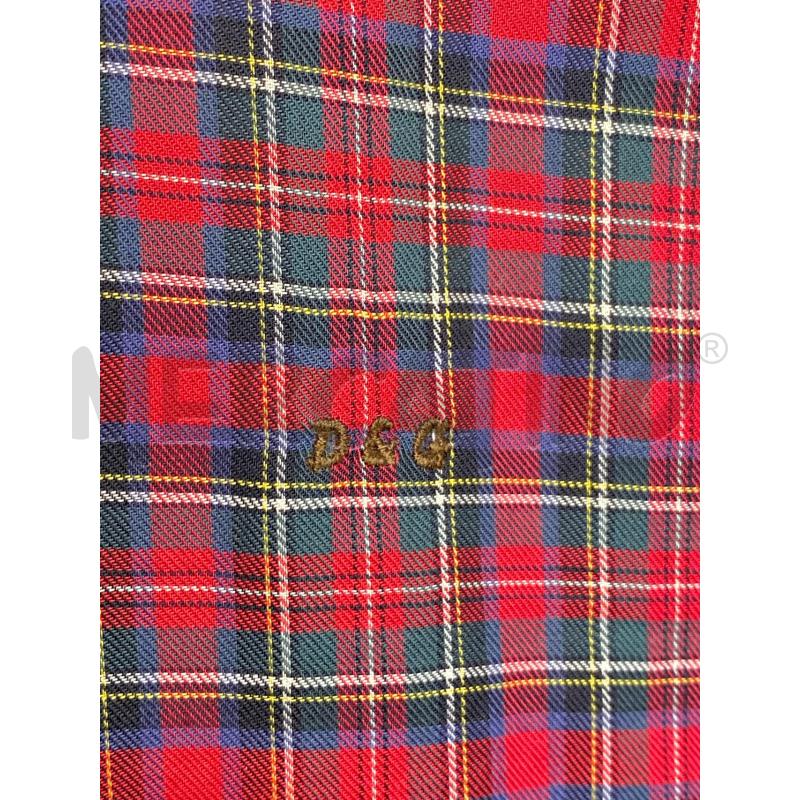 CAMICIA UOMO D&G TARTAN ROSSO | Mercatino dell'Usato Torino c.so traiano 4