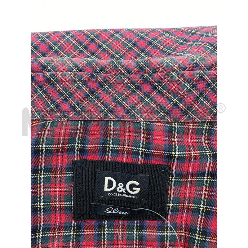 CAMICIA UOMO D&G TARTAN ROSSO | Mercatino dell'Usato Torino c.so traiano 5